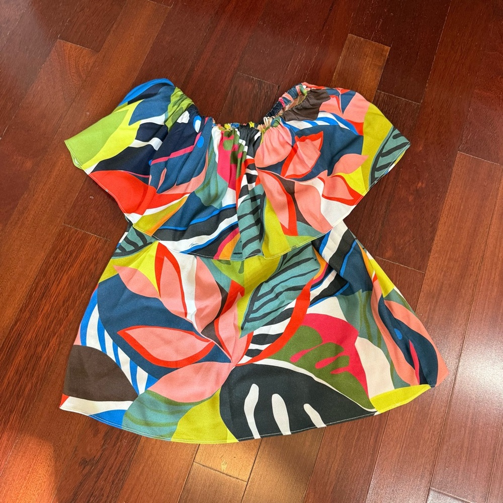 Colorful Off-Shoulder Women Top